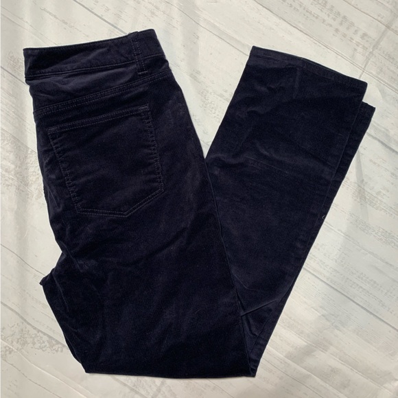 NWT Talbots high waist straight leg full length. Dark navy blue. Size 10P. - Picture 2 of 12
